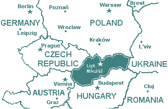 Map of Central Europe (4 KB)